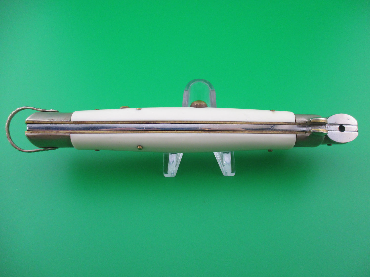 z STAINLESS STEEL 28cm Vintage Japanese White Picklock automatic knife.