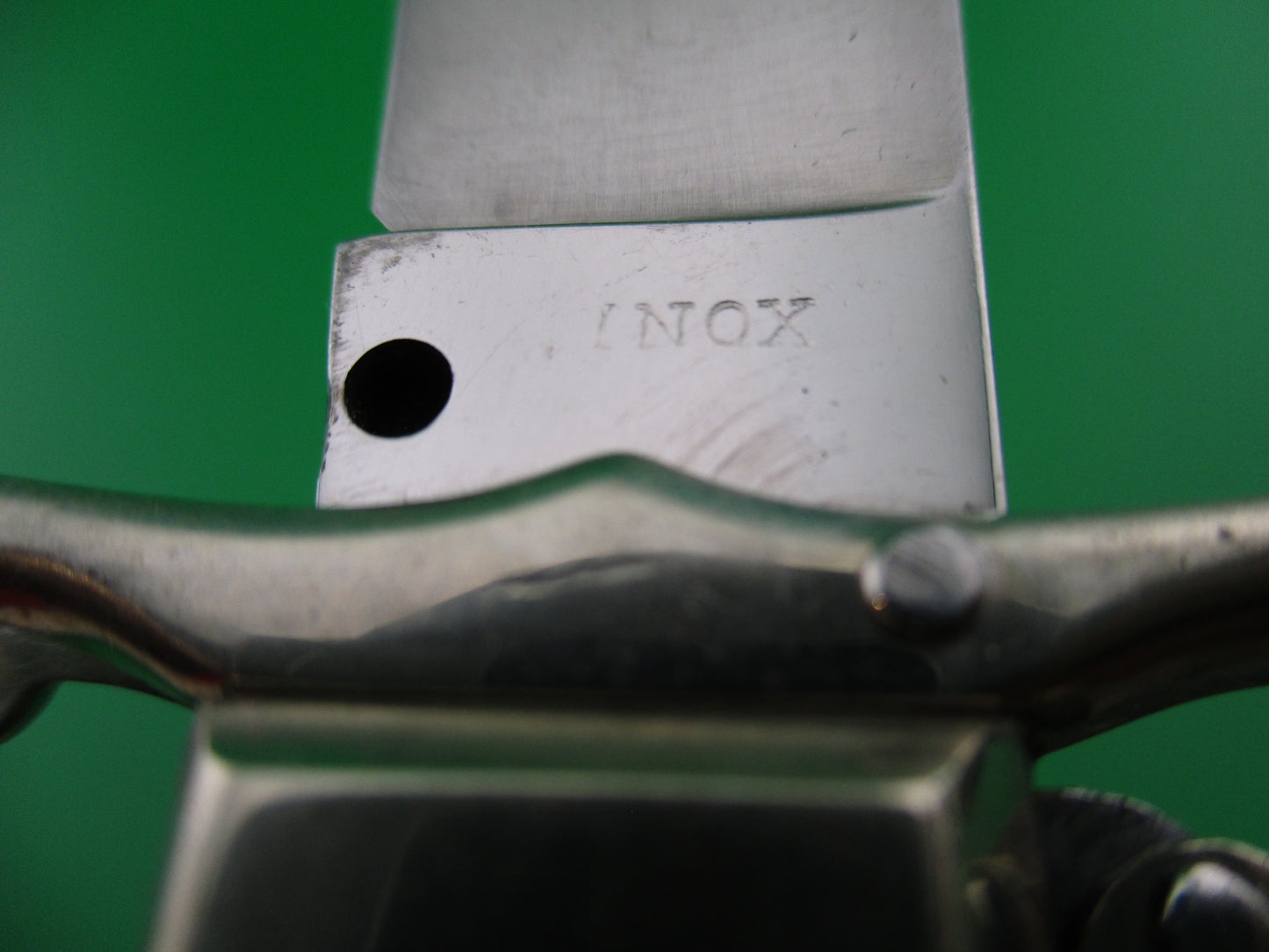 z INOX 23cm Italian Stag Fulcrum release Swing Guard Shell Puller switchblade