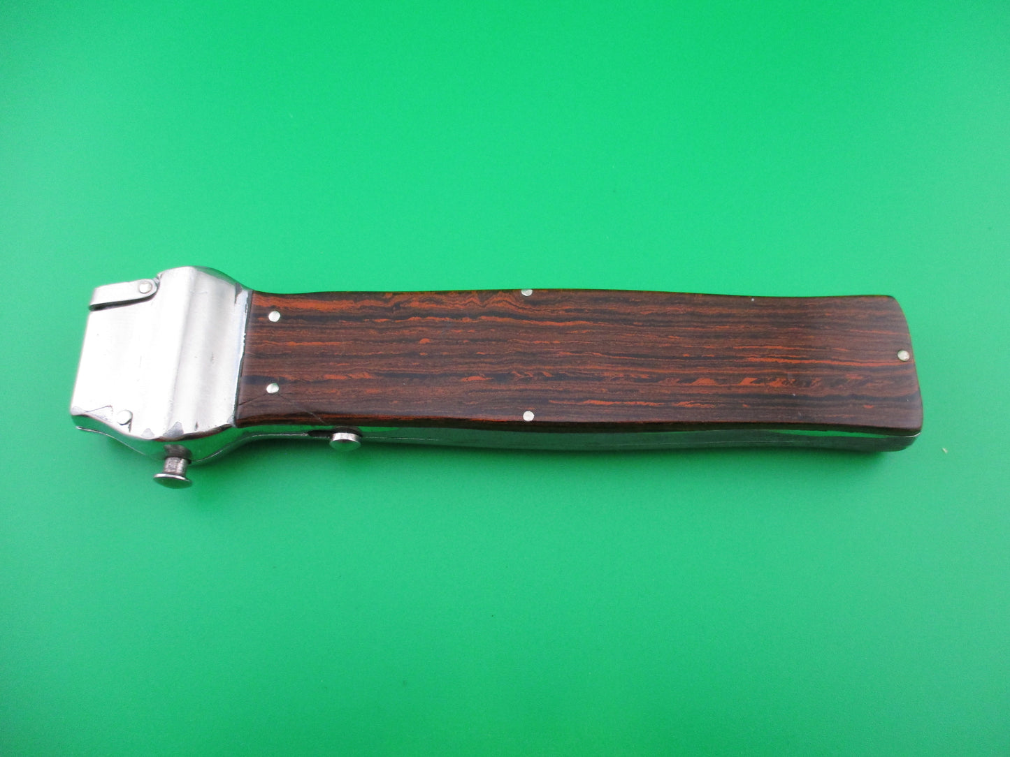 z DBGM ROSTFREI 23cm German Trapdoor Woodgrain automatic knife.