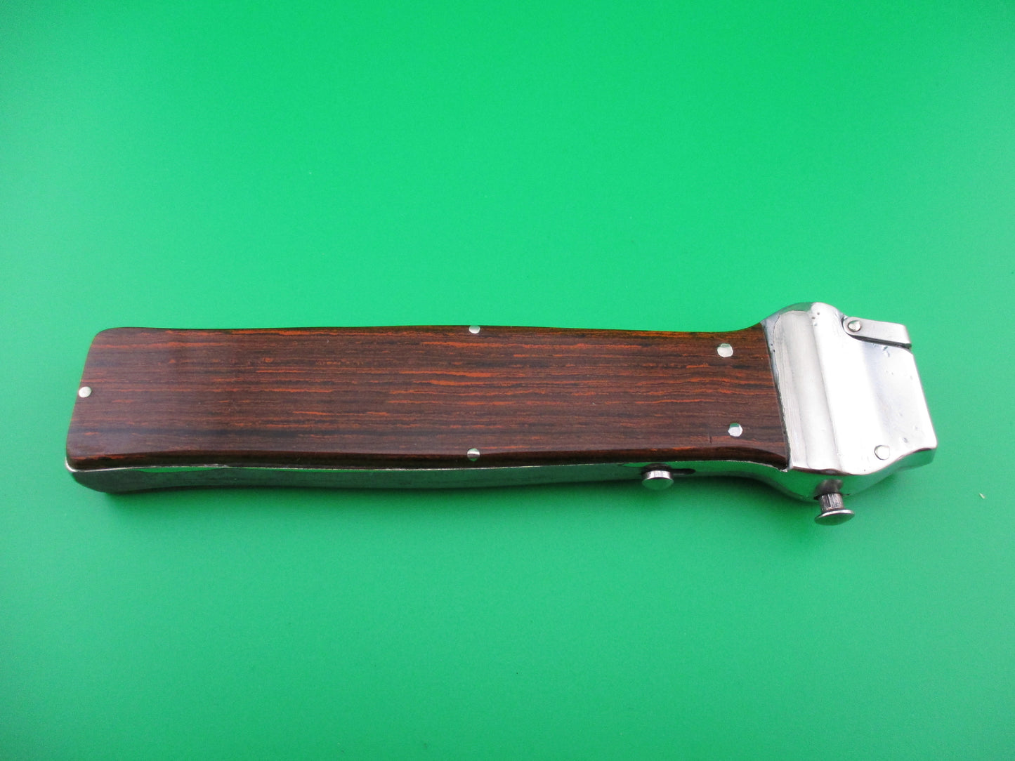 z DBGM ROSTFREI 23cm German Trapdoor Woodgrain automatic knife.