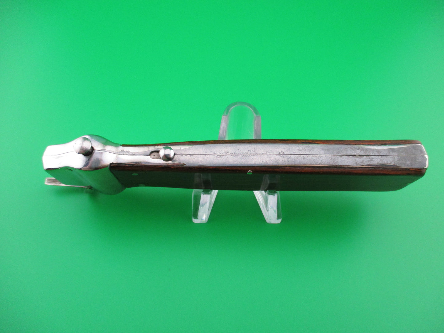 z DBGM ROSTFREI 23cm German Trapdoor Woodgrain automatic knife.