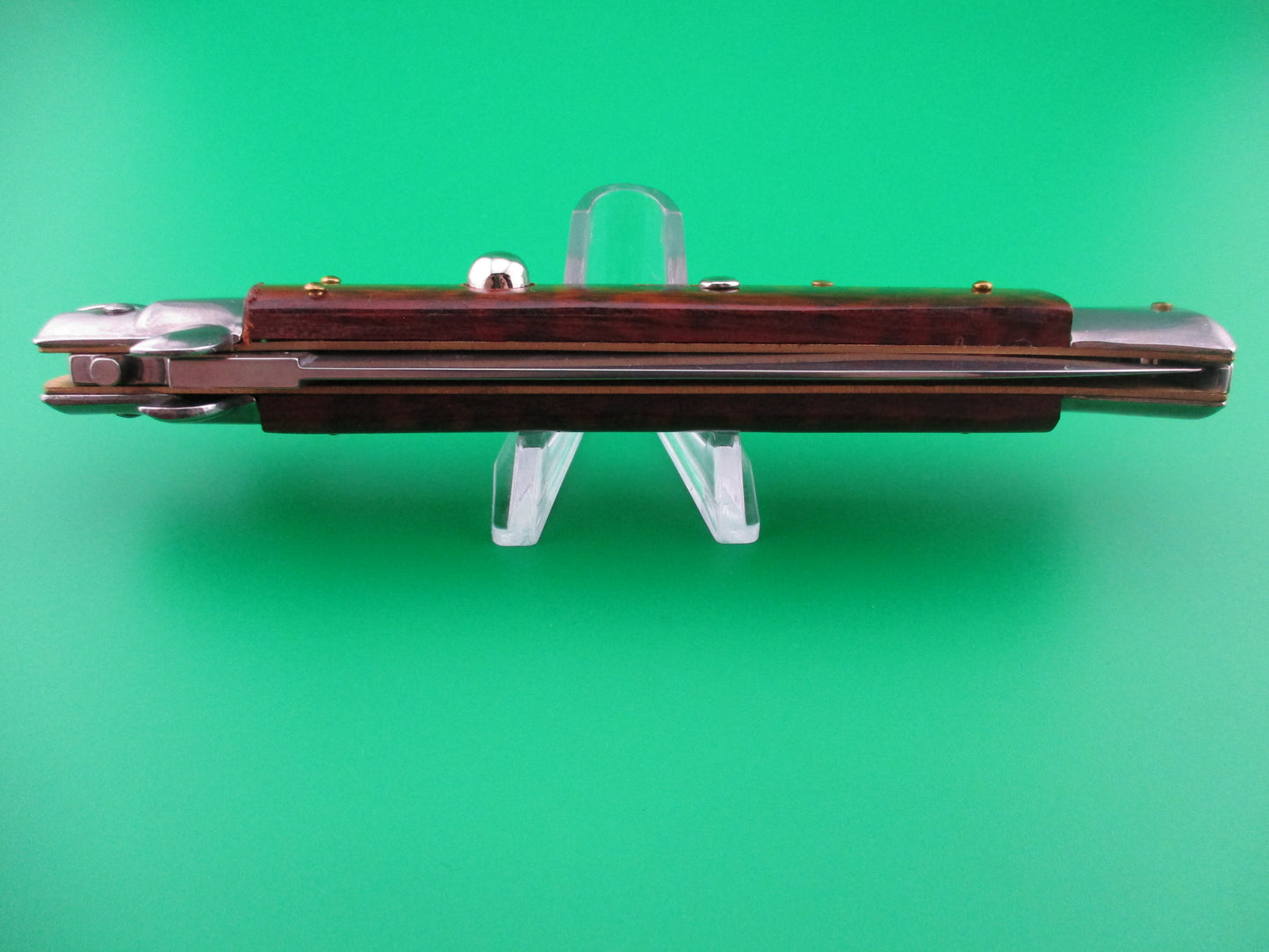 z Frank B 28cm Swivel bolster Snakewood Stiletto switchblade