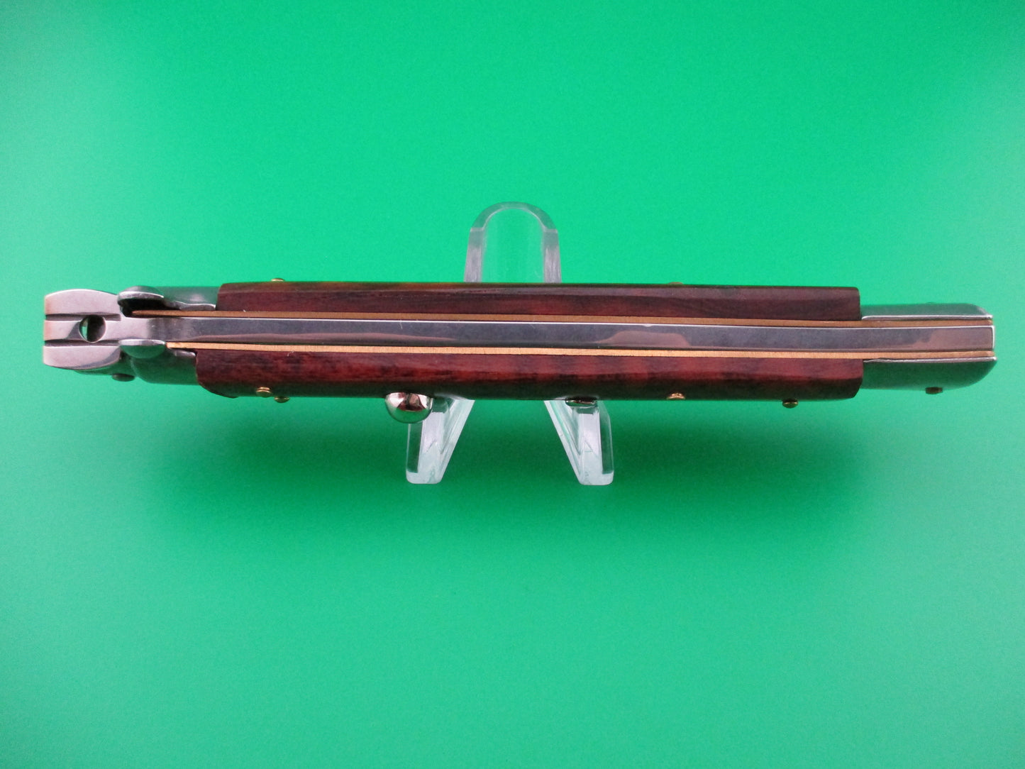 z Frank B 28cm Swivel bolster Snakewood Stiletto switchblade