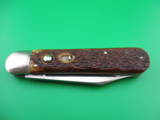 z PRESTO Scout Jigged Bone Vintage switchblade knife