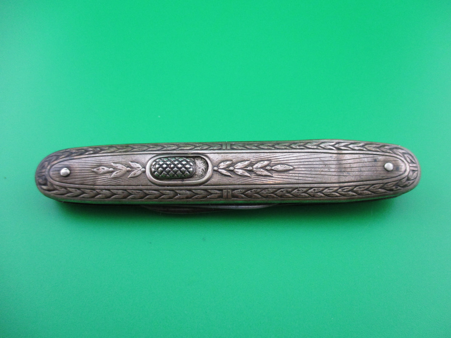 z Flylock Double Rare pattern Nickel Silver Etched Lehigh Steel Co