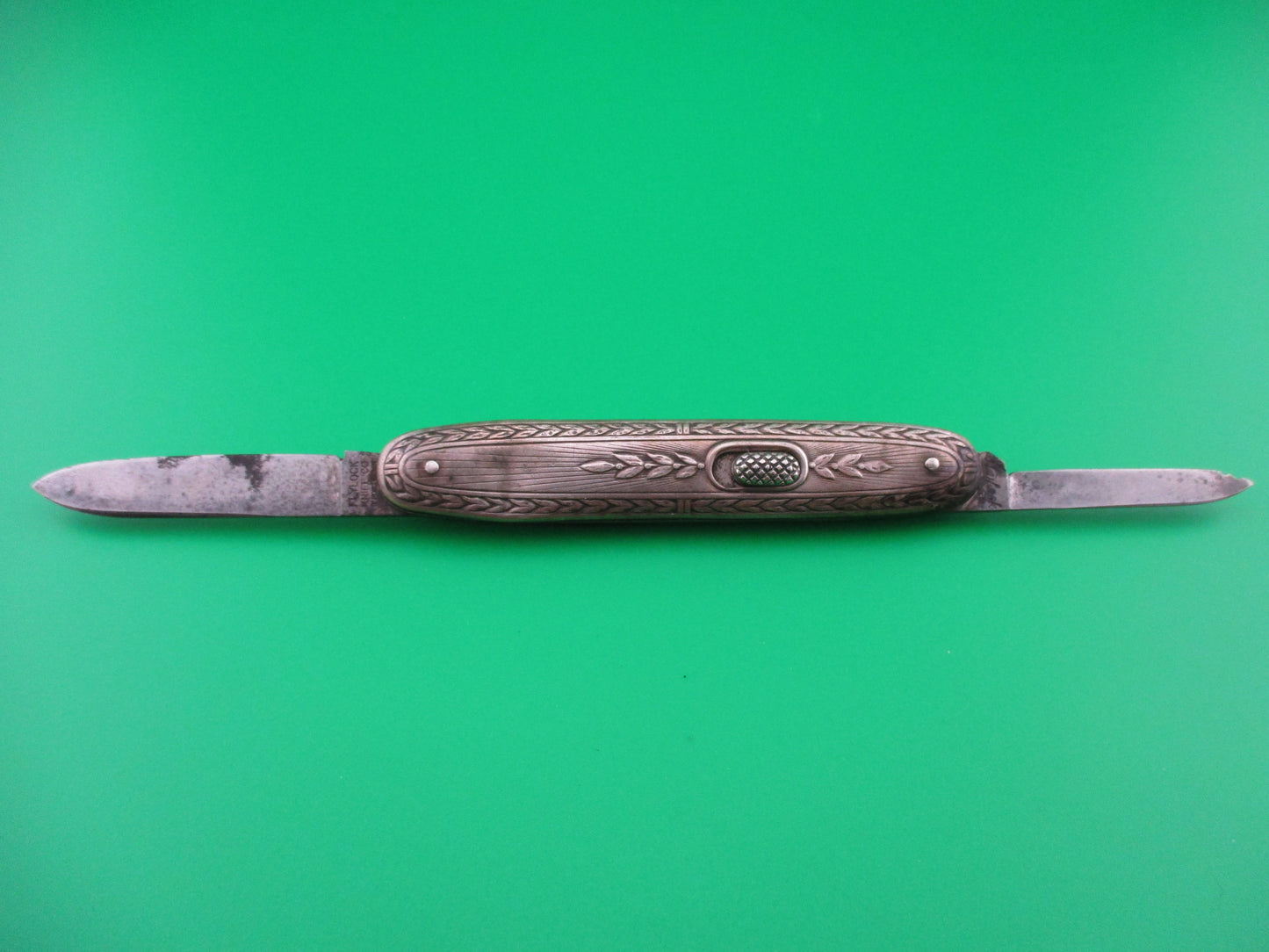 z Flylock Double Rare pattern Nickel Silver Etched Lehigh Steel Co
