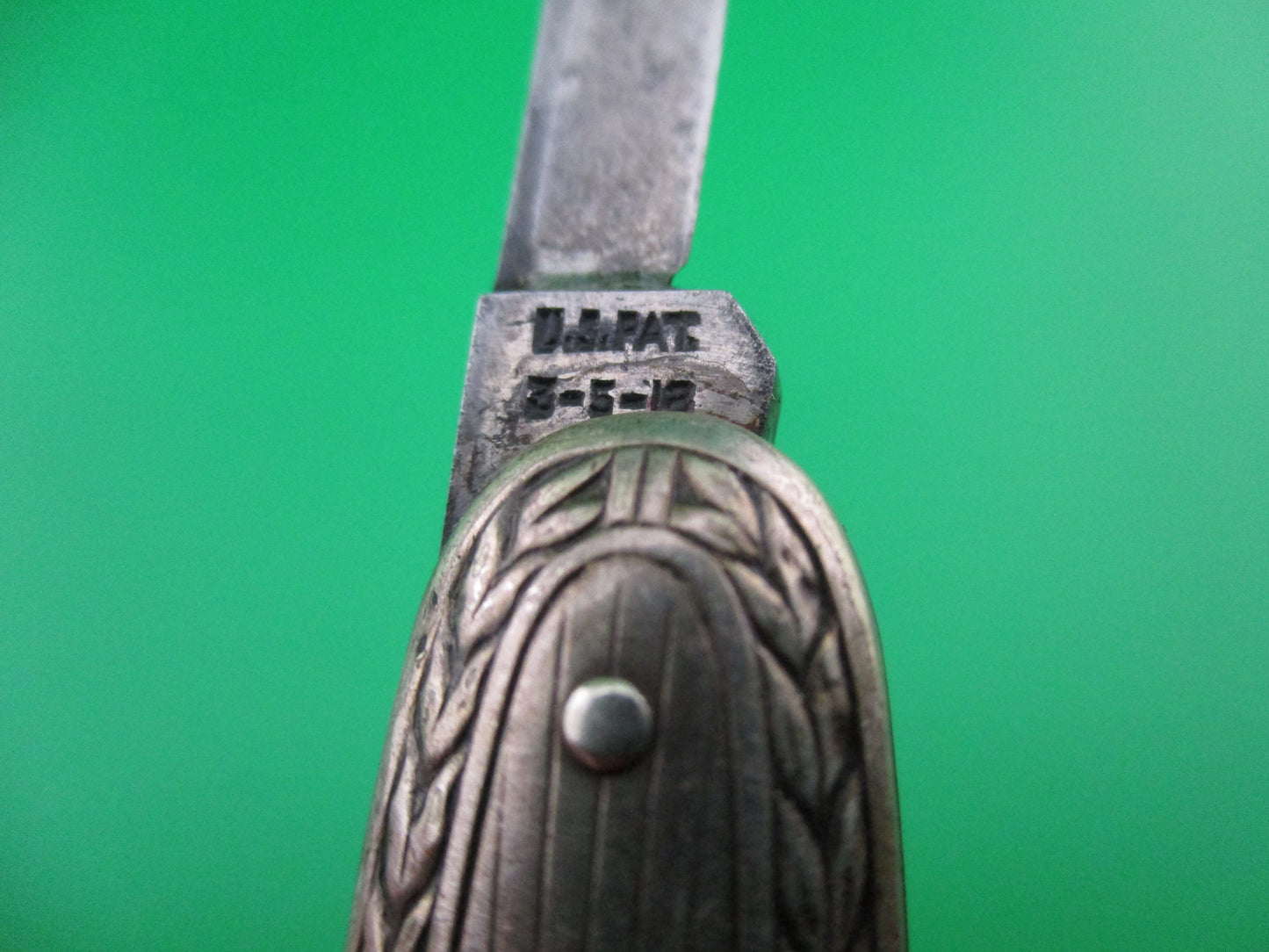 z Flylock Double Rare pattern Nickel Silver Etched Lehigh Steel Co