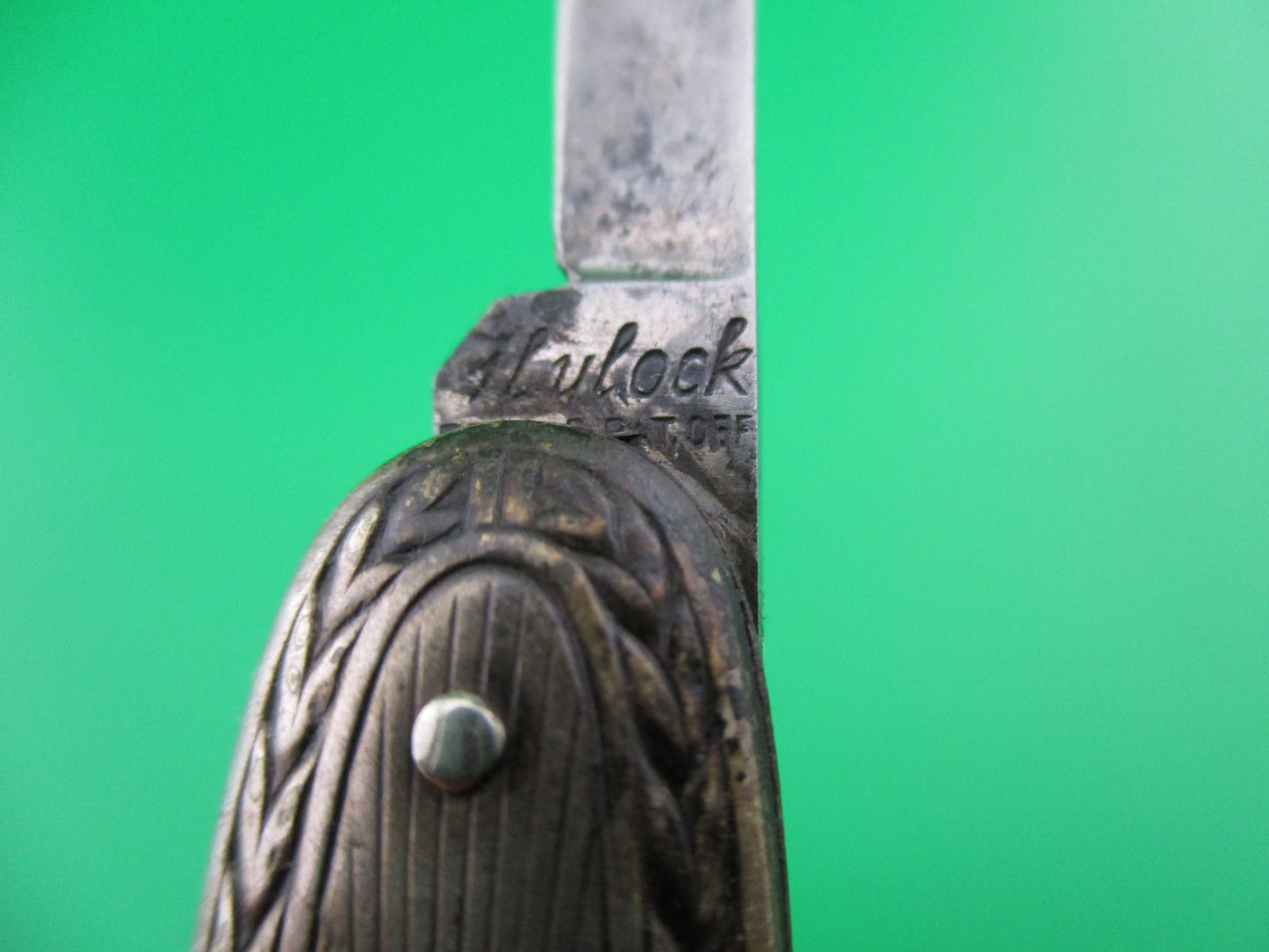 z Flylock Double Rare pattern Nickel Silver Etched Lehigh Steel Co