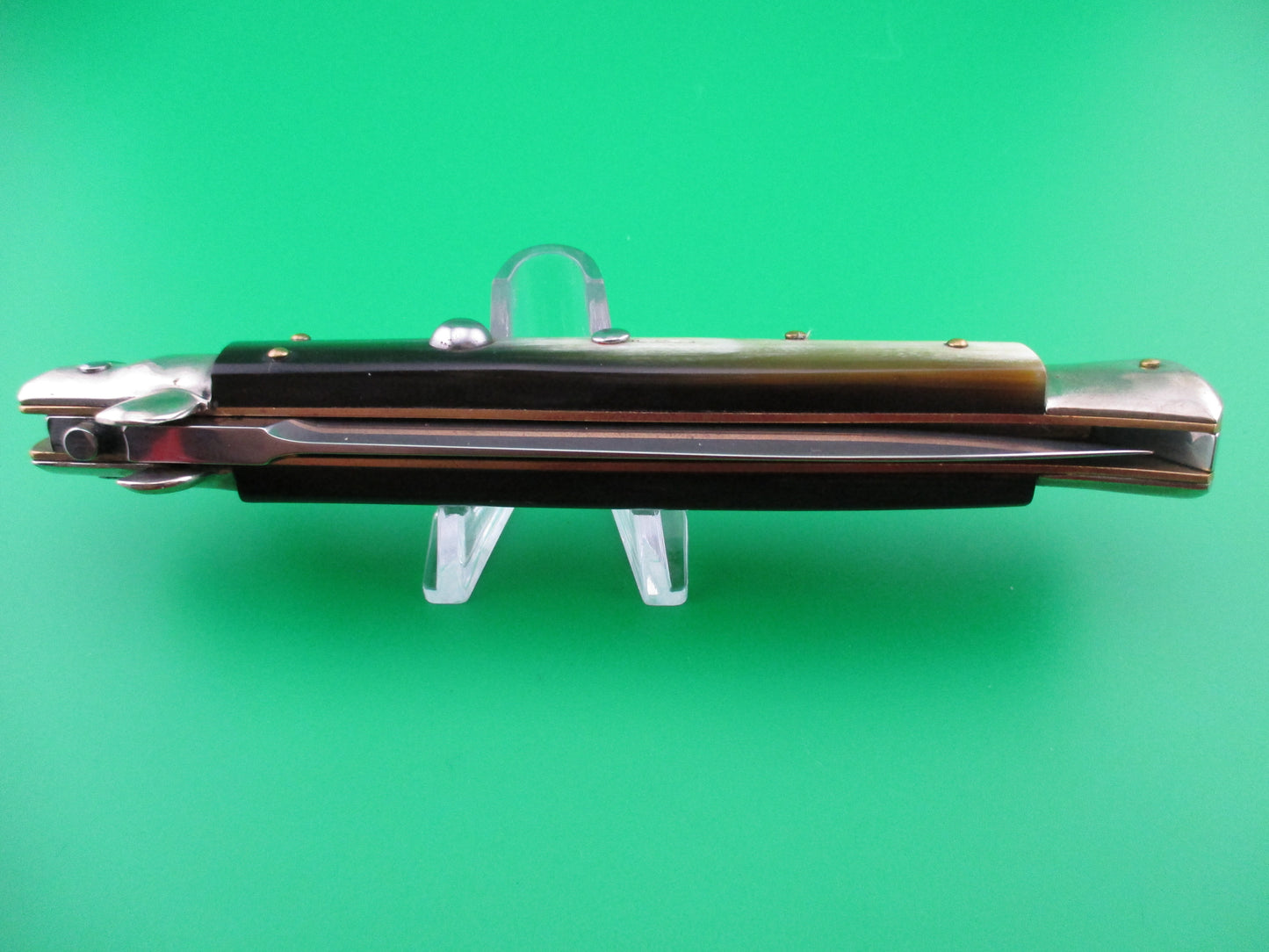 z LATAMA WALT'S 28cm Classic Brazilian Horn Dagger Grind switchblade knife