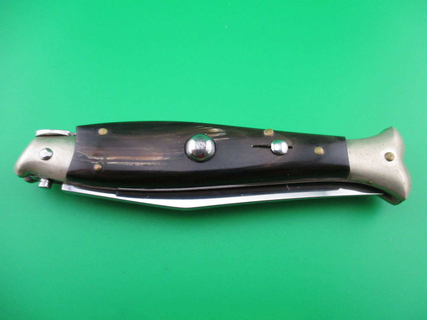 z Sterile 20cm Italian Fishtail Vintage Picklock Horn automatic knife