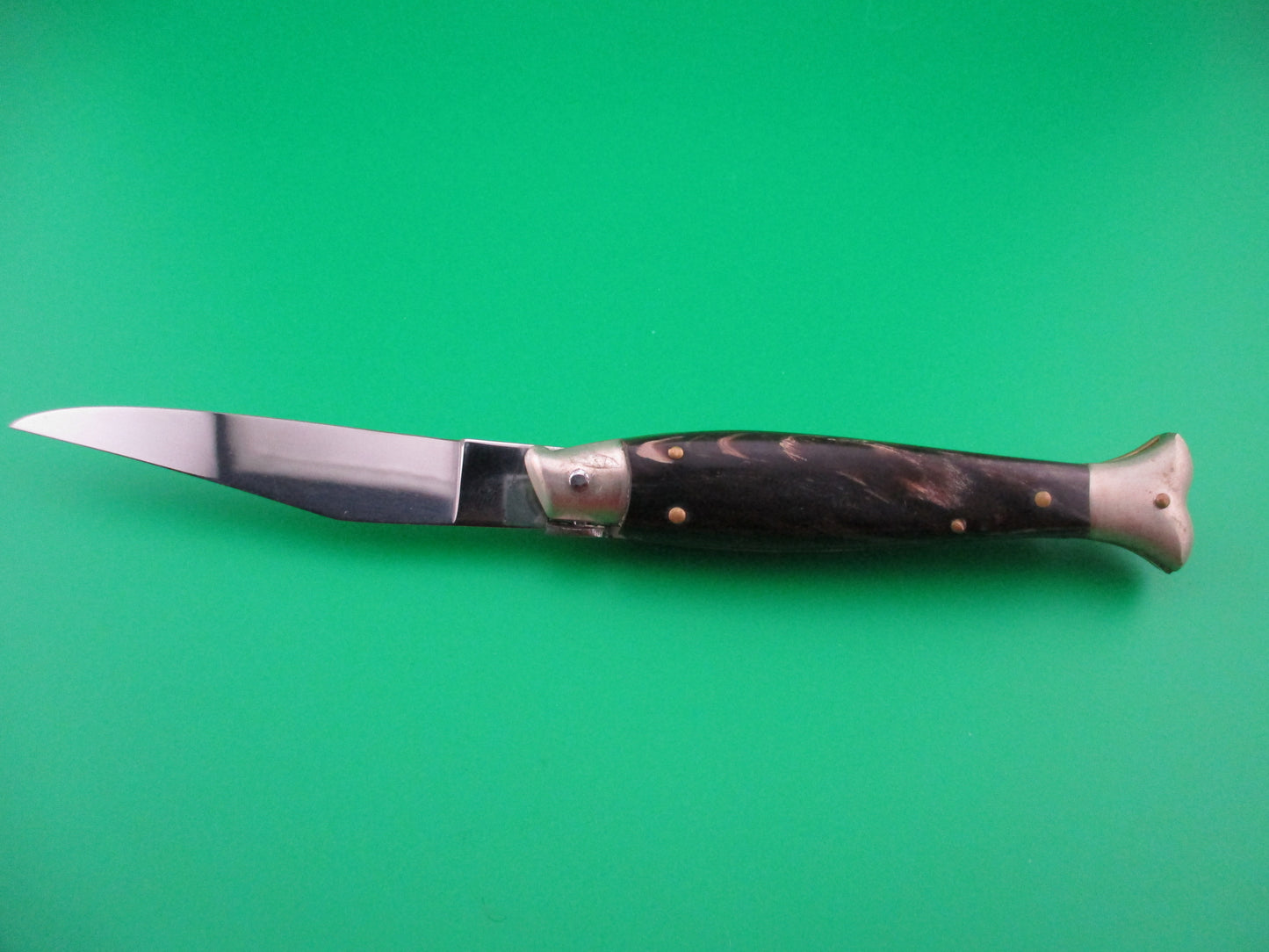 z Sterile 20cm Italian Fishtail Vintage Picklock Horn automatic knife