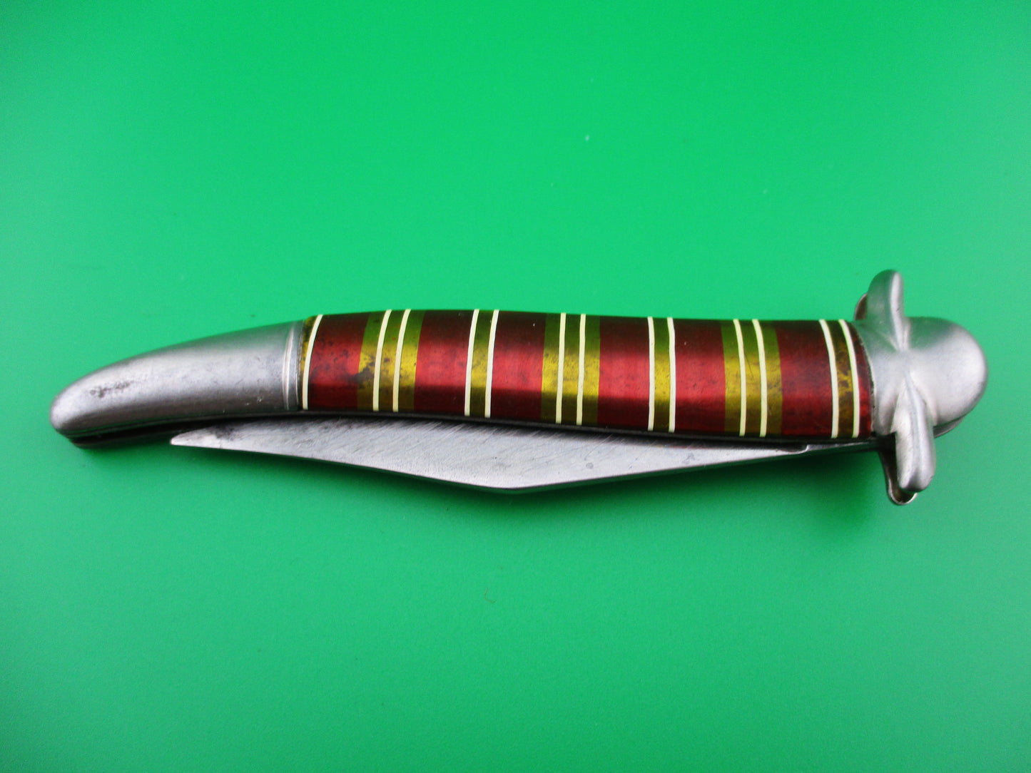 z IMPERIAL Toothpick Candystripe Crossguard fixed guard switchblade knife