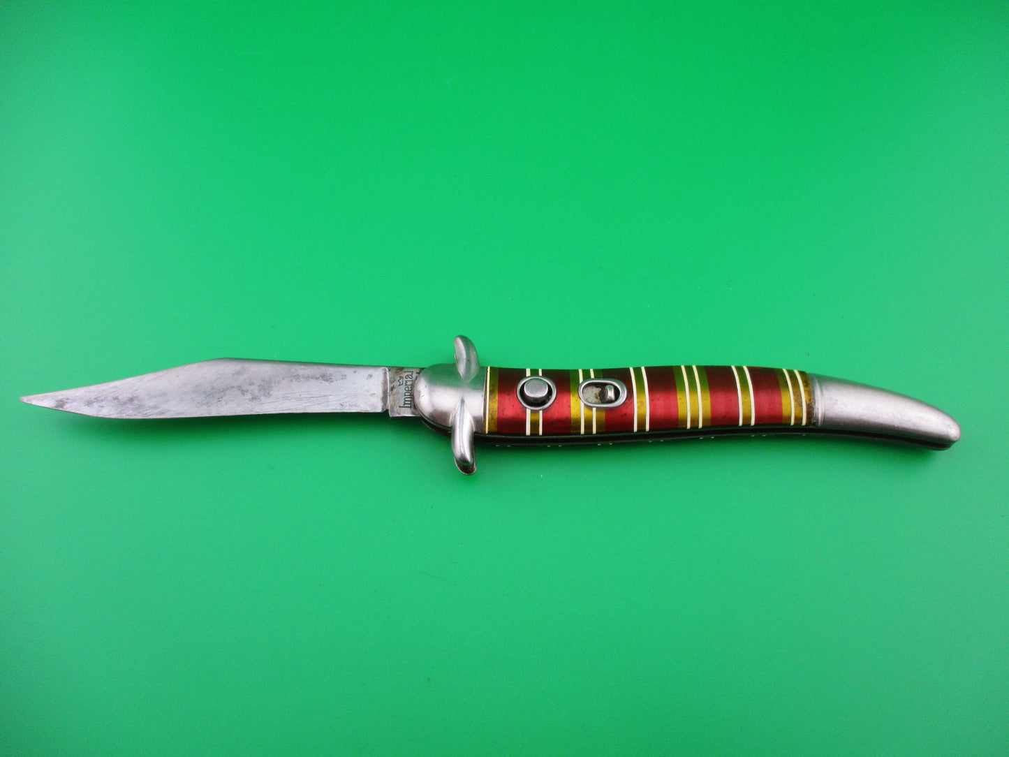 z IMPERIAL Toothpick Candystripe Crossguard fixed guard switchblade knife