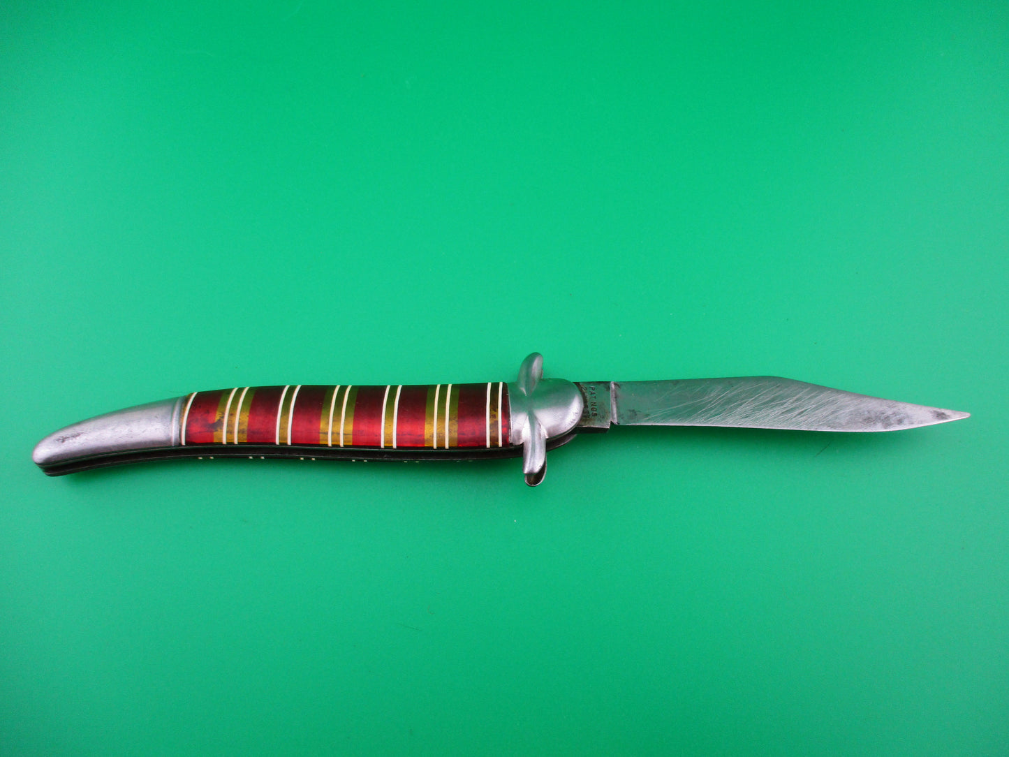 z IMPERIAL Toothpick Candystripe Crossguard fixed guard switchblade knife