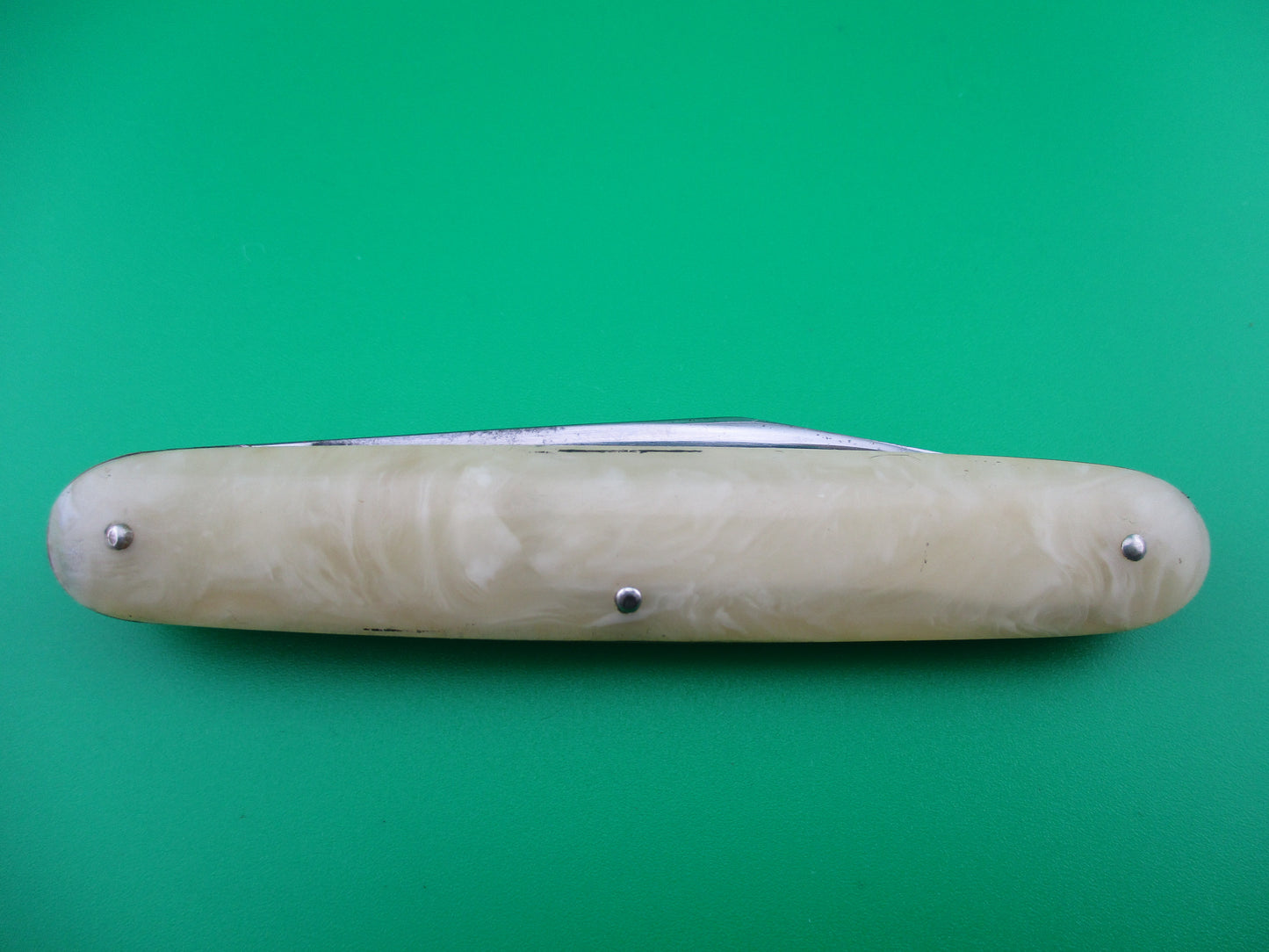 z PRESTO Cigar Jack Onyx celluloid single blade automatic knife