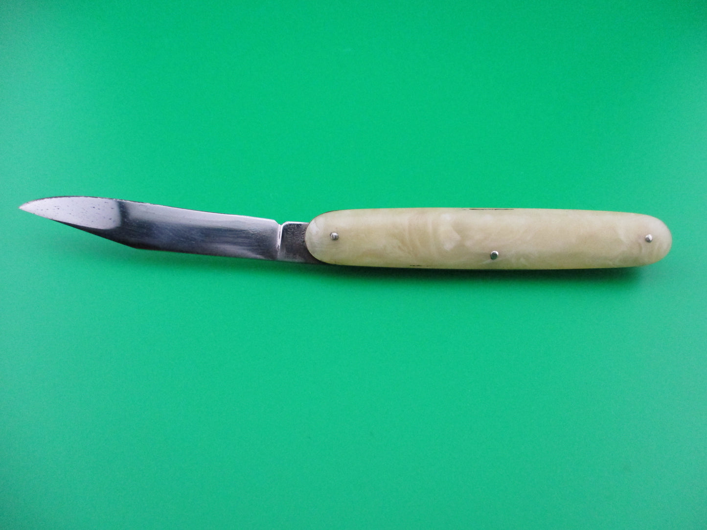 z PRESTO Cigar Jack Onyx celluloid single blade automatic knife