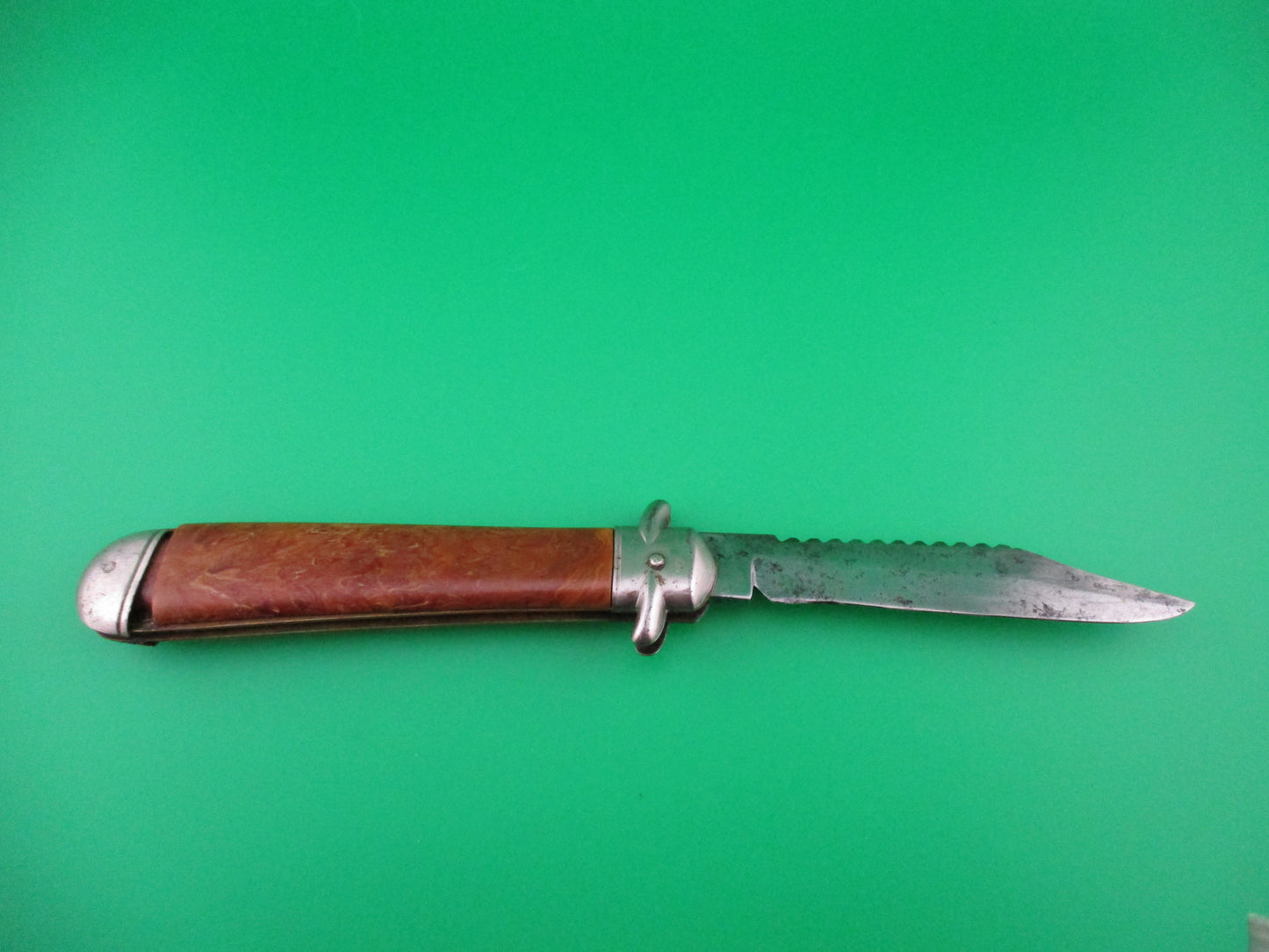 COLONIAL SHUR SNAP JUMBO JACK Rootbeer swirl switchblade knife