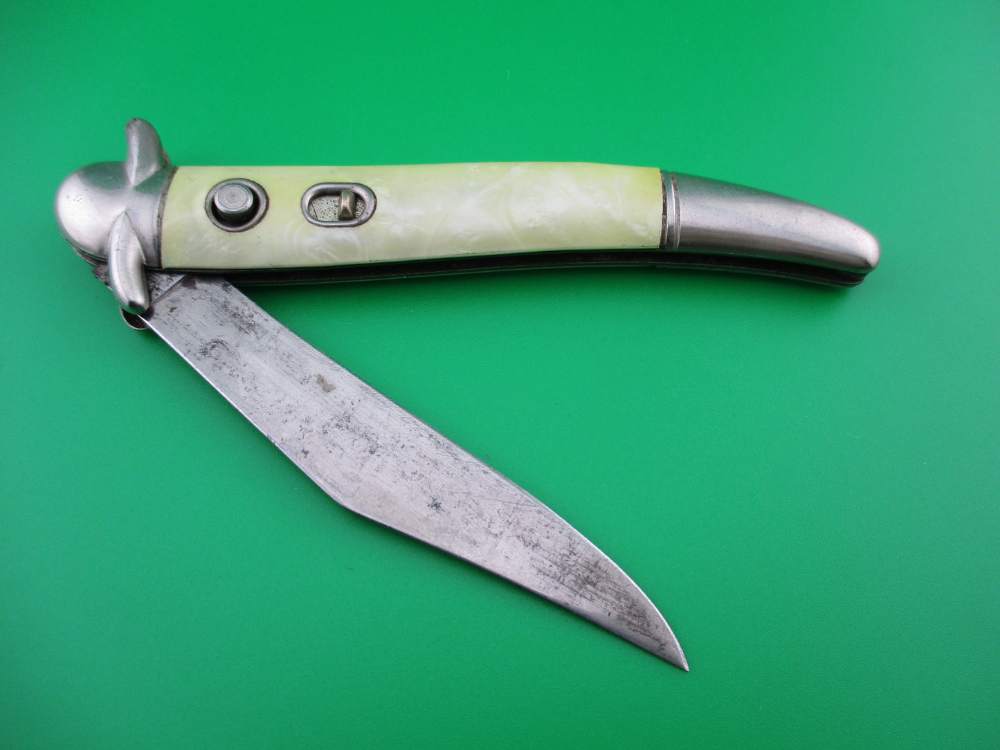 z Hammer Brand Imperial Toothpick Cracked Ice w/ finger guards switchblade