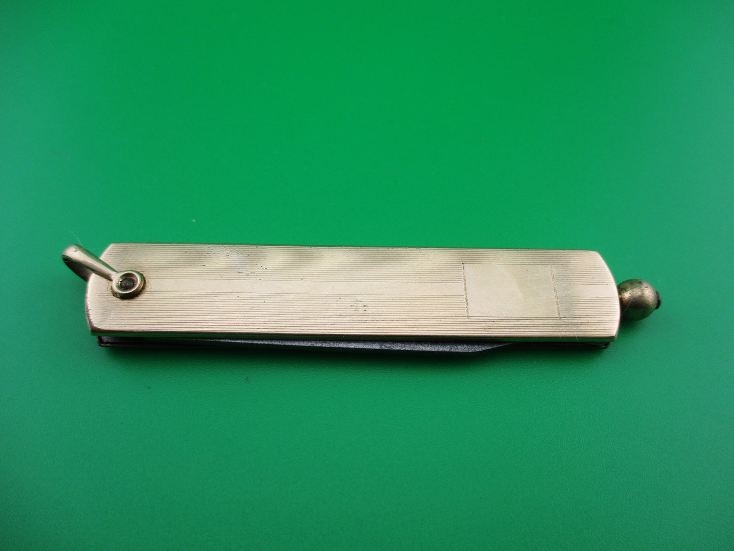 JCN Co 12 Karat Gold filled Pullball switchblade knife