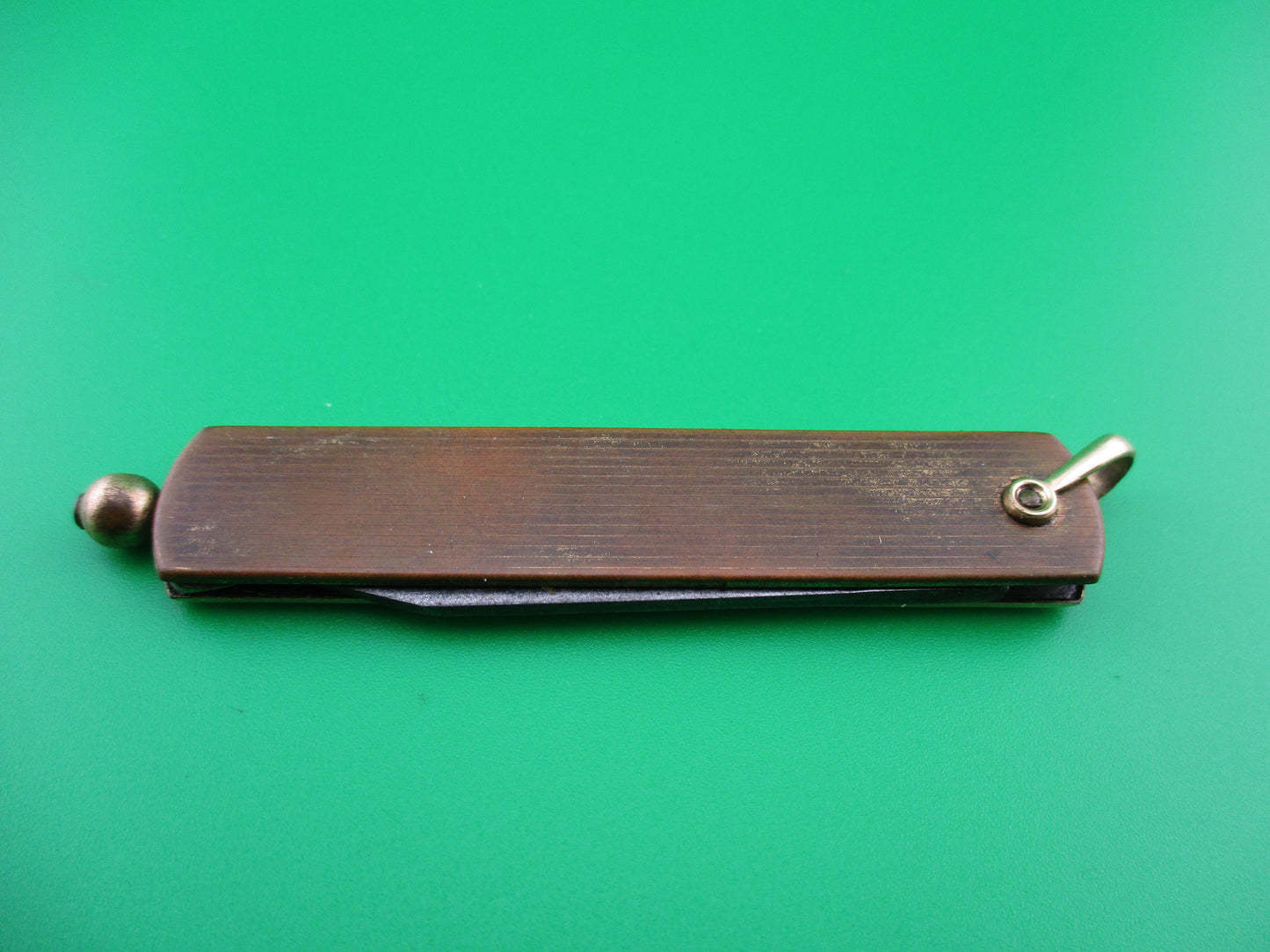JCN Co 12 Karat Gold filled Pullball switchblade knife