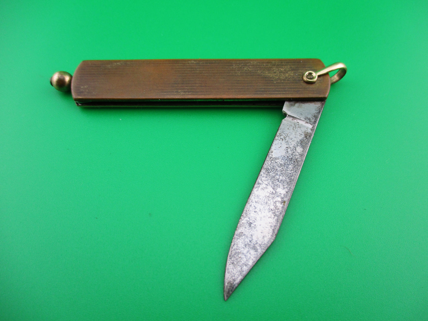 JCN Co 12 Karat Gold filled Pullball switchblade knife