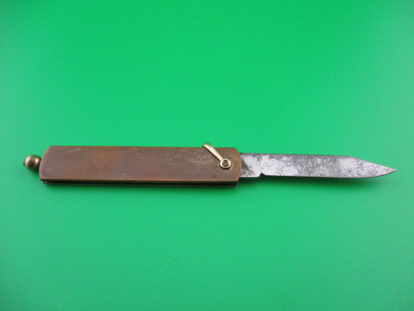 JCN Co 12 Karat Gold filled Pullball switchblade knife