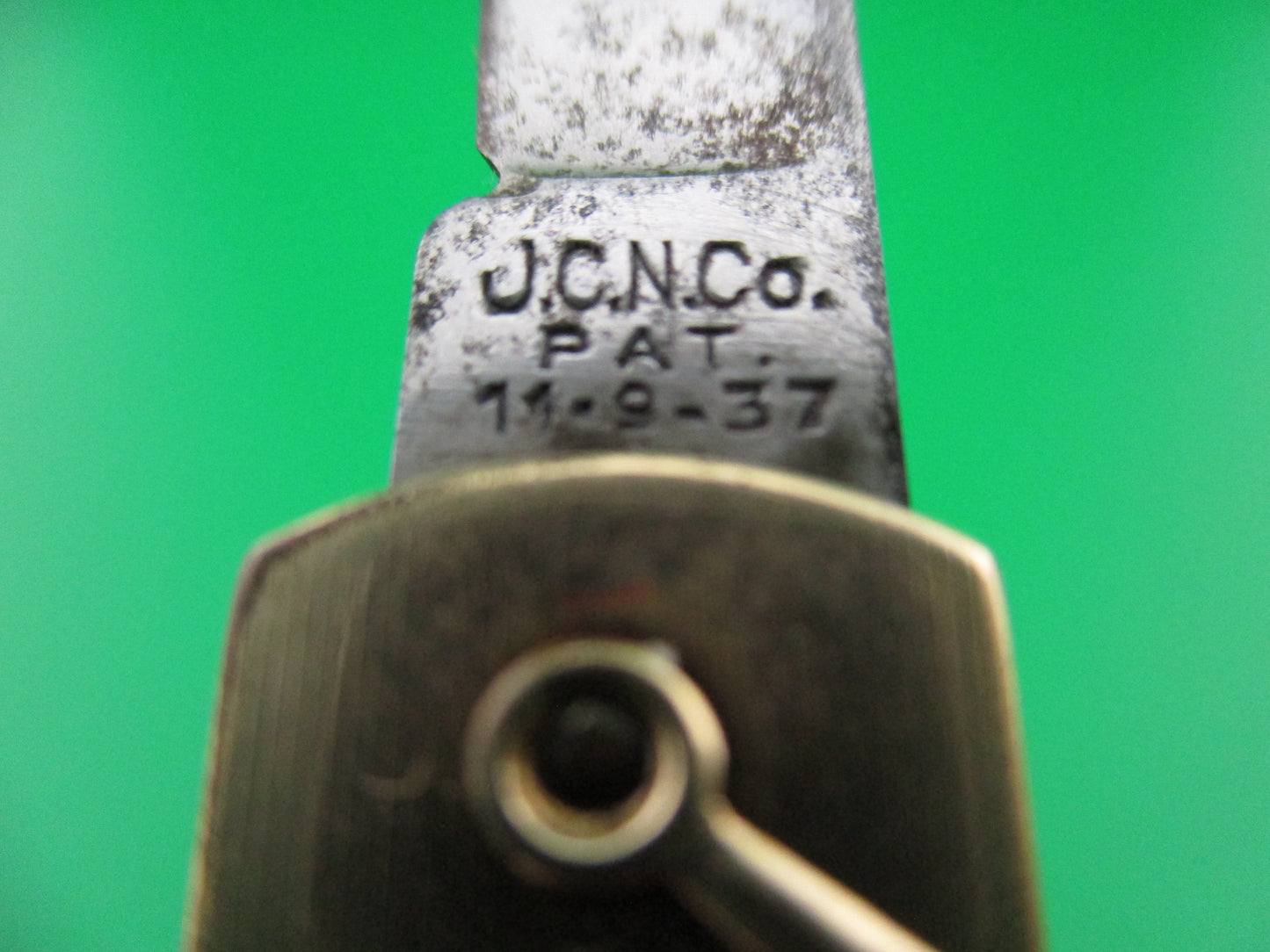 JCN Co 12 Karat Gold filled Pullball switchblade knife
