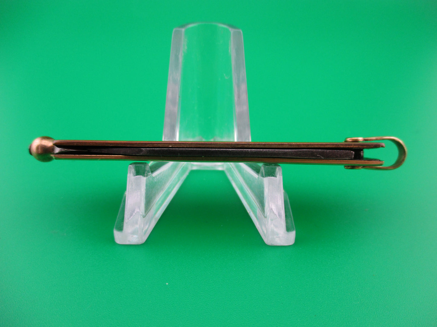 JCN Co 12 Karat Gold filled Pullball switchblade knife
