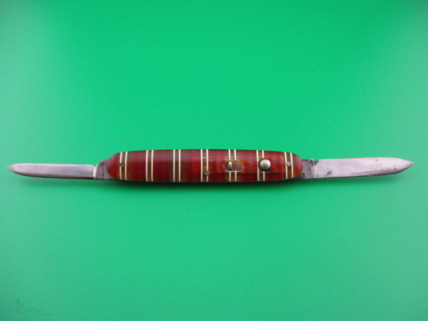 REMINGTON R8065 Candystripe double automatic knife Etched