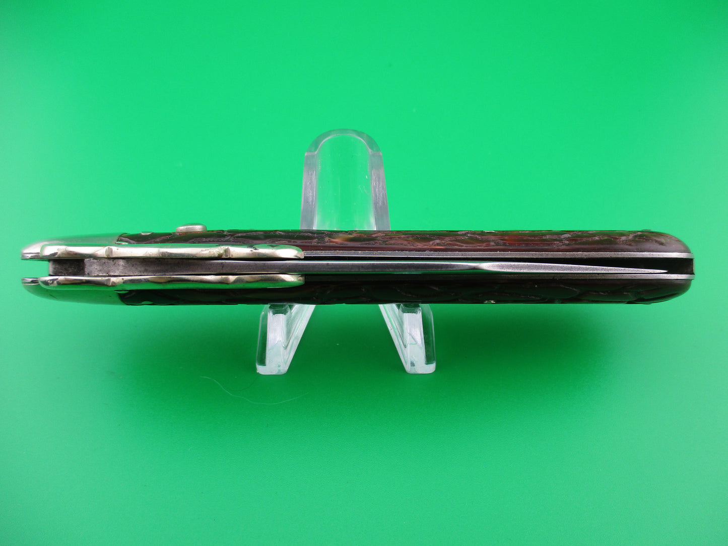 PRESTO Lazy W Folding Guard Hunter Wormgroove switchblade knife