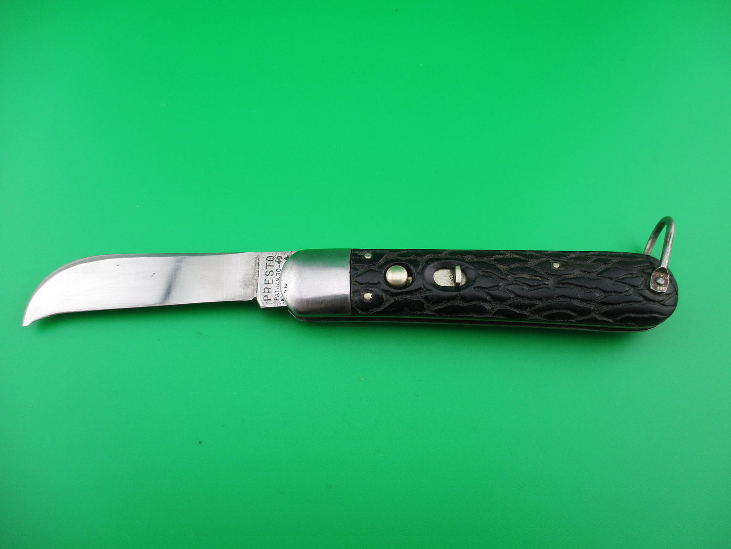 z PRESTO M2 Paratrooper Hawkbill blade WWII vintage automatic knife