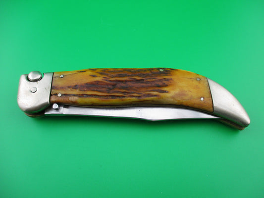 z KaBar Grizzly Stag Vintage #2179 switchblade knife