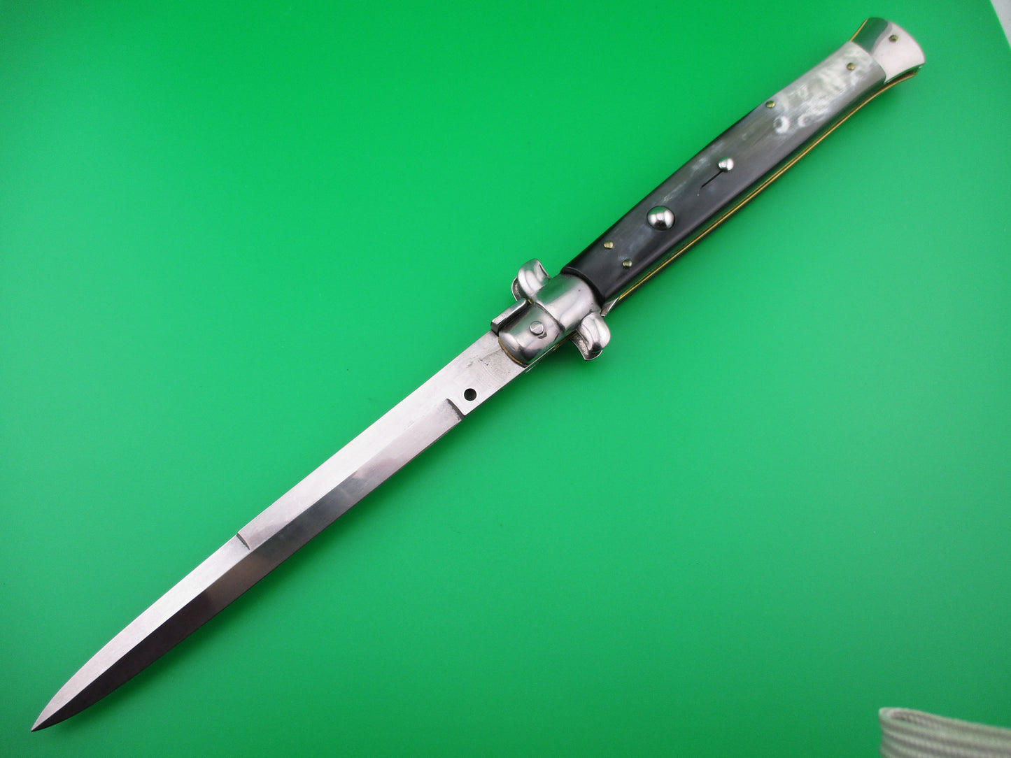 STILETTO ITALY 33cm Italian Stiletto Brazilian horn switchblade knife