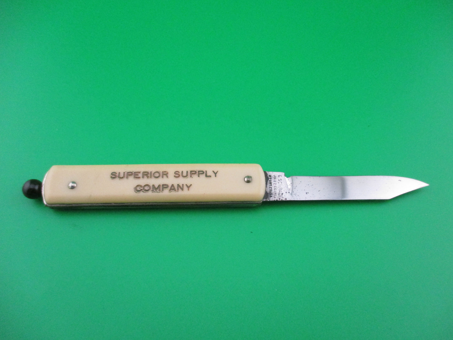 GEORGE SCHRADE KNIFE CO Pullball Cream switchblade knife