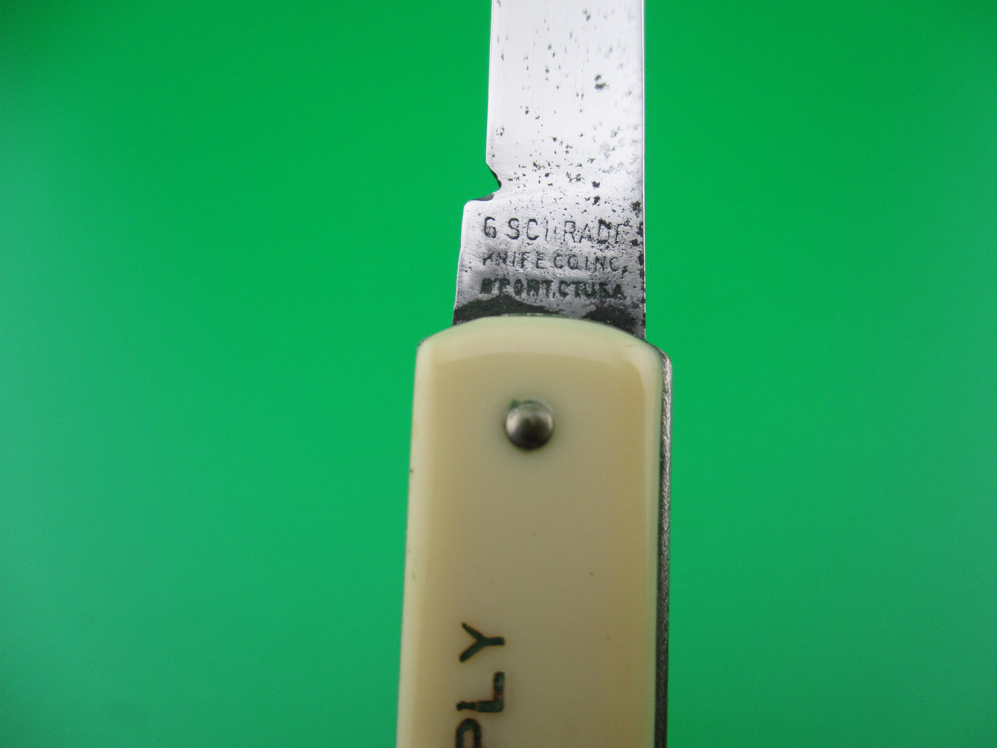 GEORGE SCHRADE KNIFE CO Pullball Cream switchblade knife