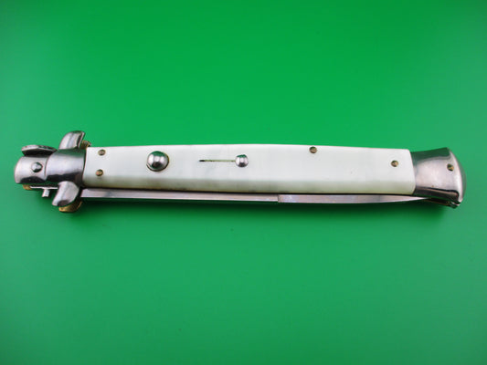 z INOX ITALY STAINLESS 33cm Pearlex Italian swivel bolster stiletto automatic