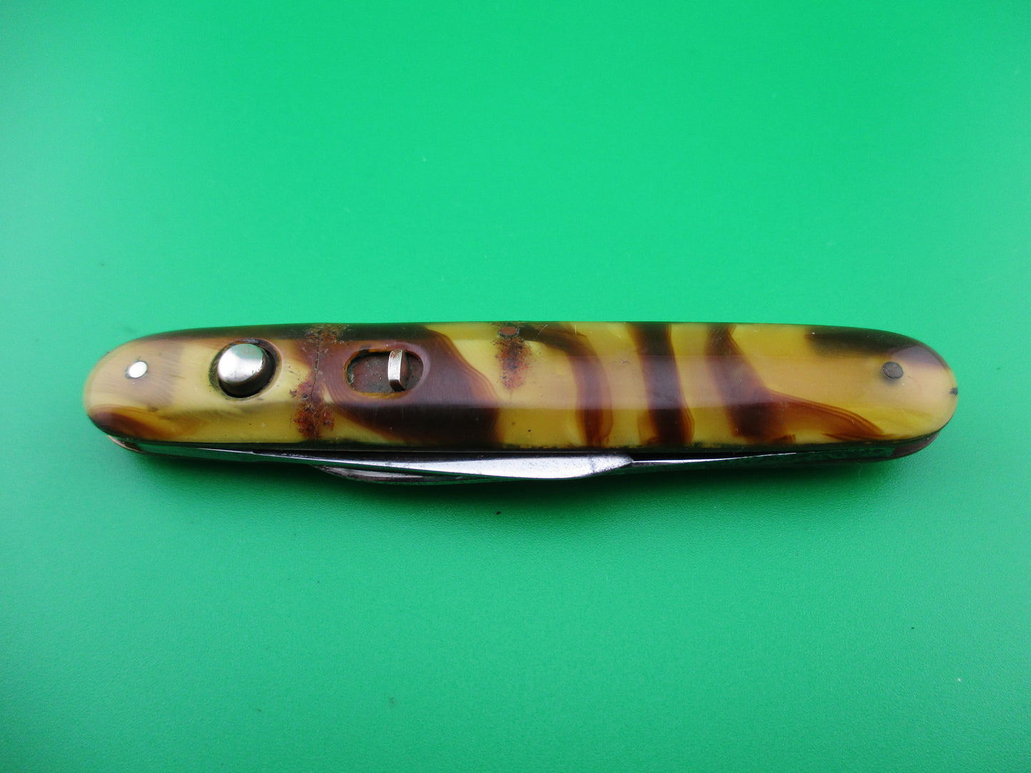 z SCHRADE CUT CO Medium Double Butter & Molasses Early switchblade knife