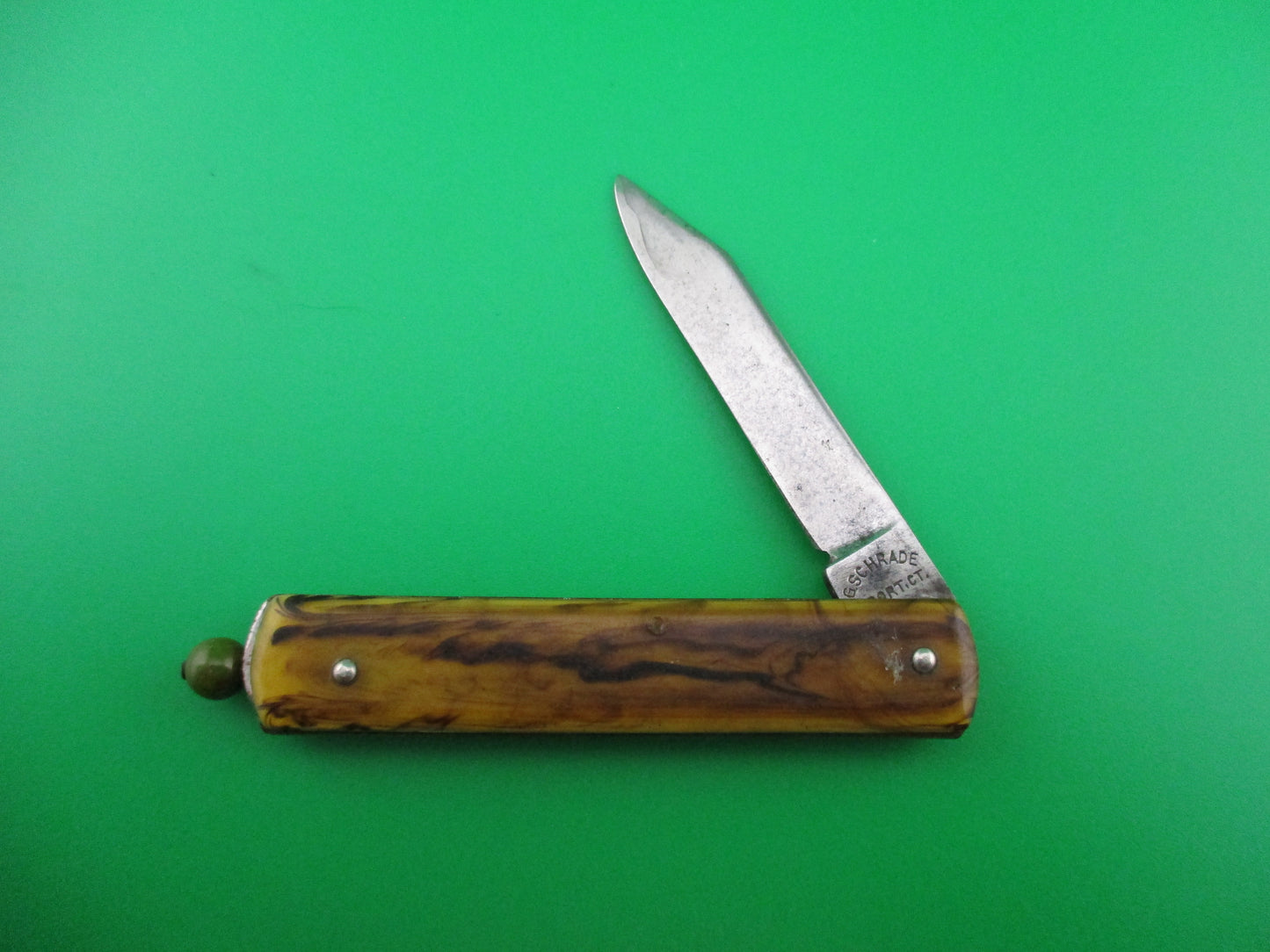 GEORGE SCHRADE KNIFE CO Pullball Butter & Molasses switchblade knife