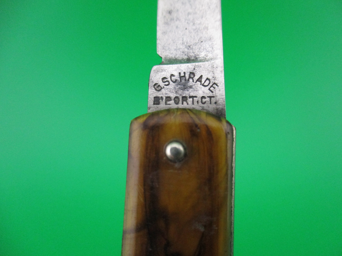 GEORGE SCHRADE KNIFE CO Pullball Butter & Molasses switchblade knife
