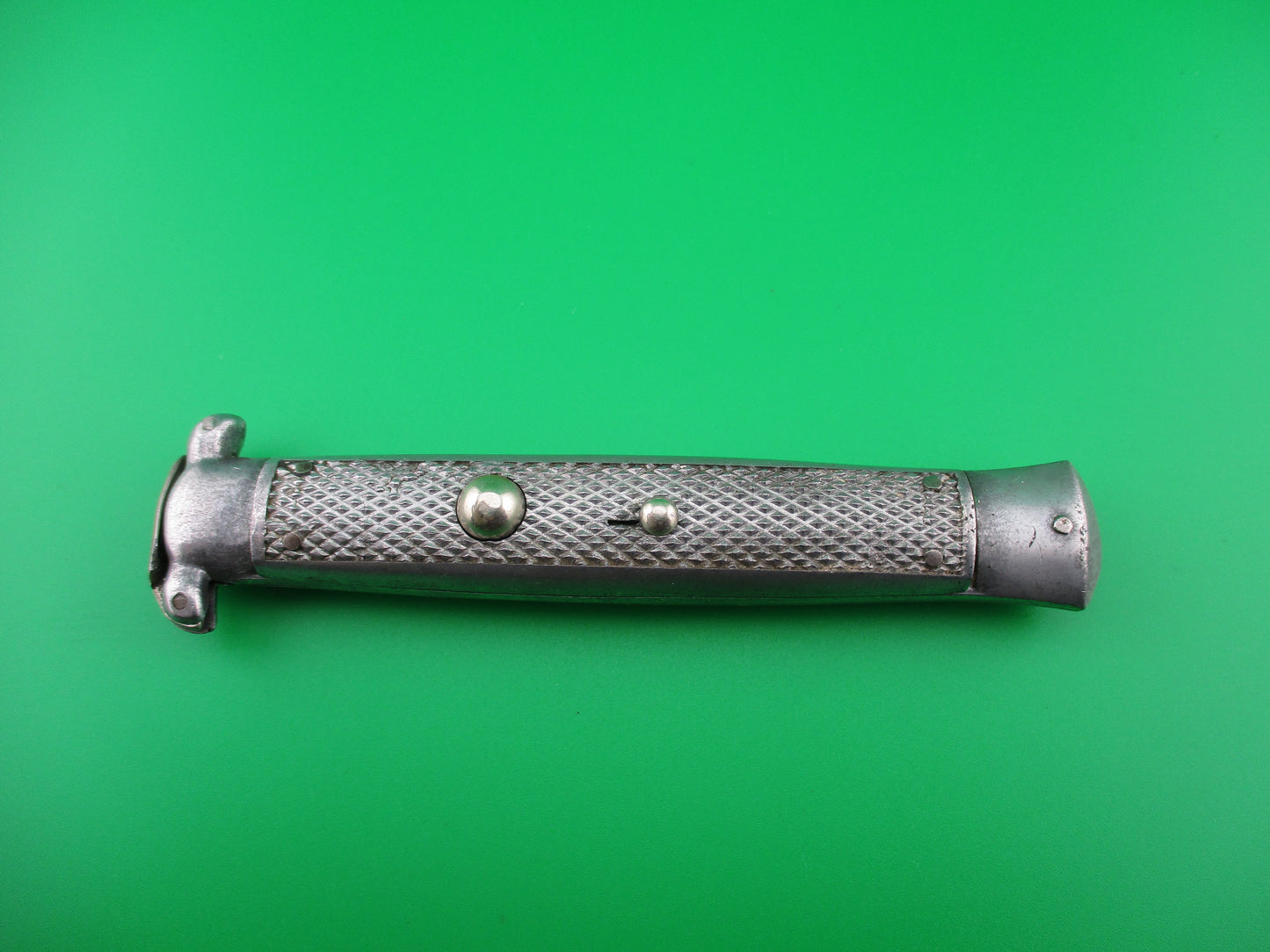 Trapdoor 1960s 21cm Vintage Aluminum Frame all metal Italian switchblade