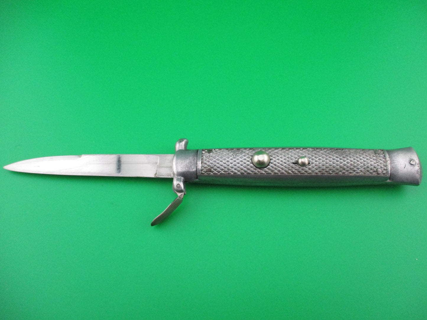 Trapdoor 1960s 21cm Vintage Aluminum Frame all metal Italian switchblade
