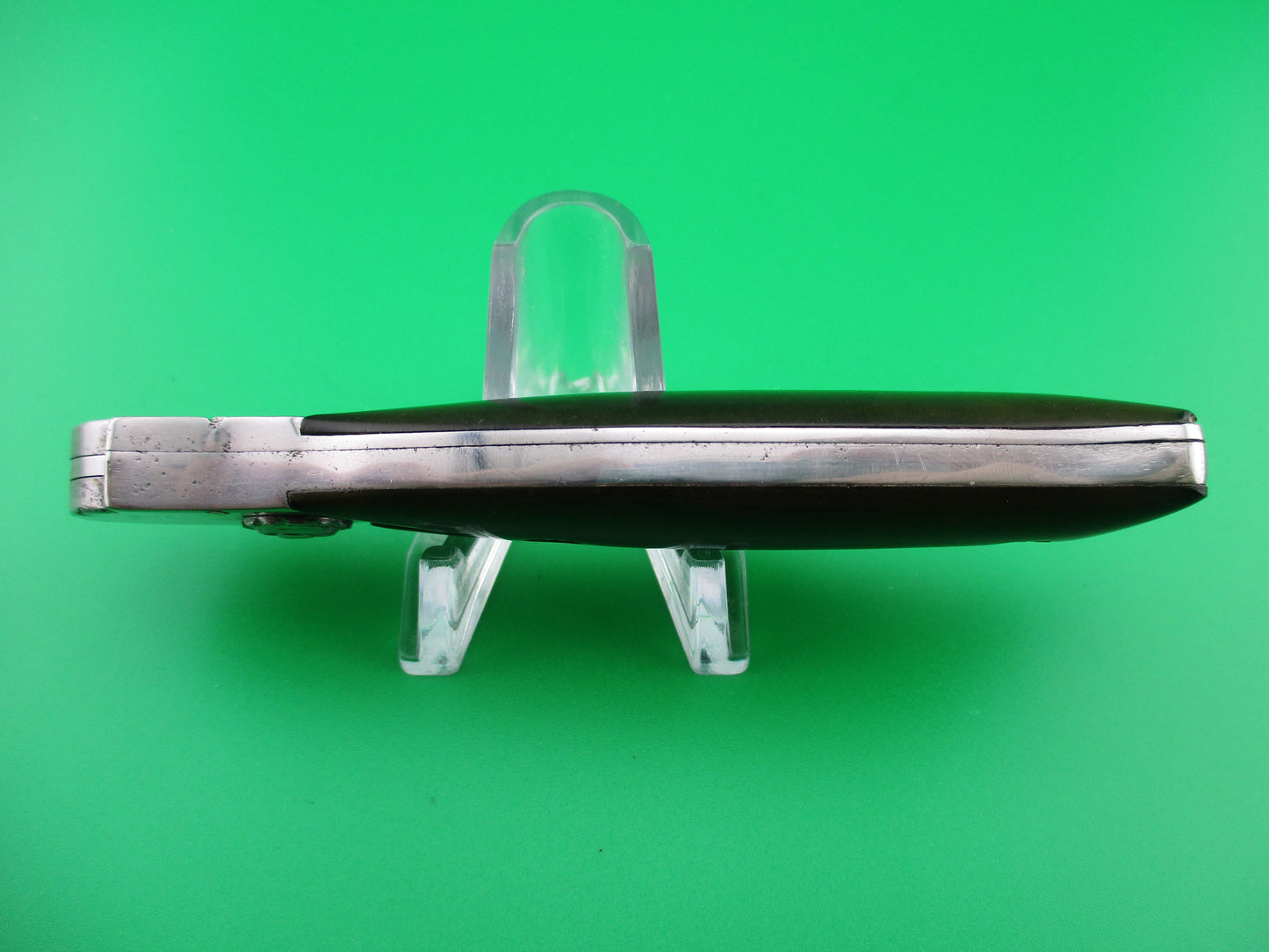 RPK 19cm Russian Prison Knife dark jade green switchblade vintage