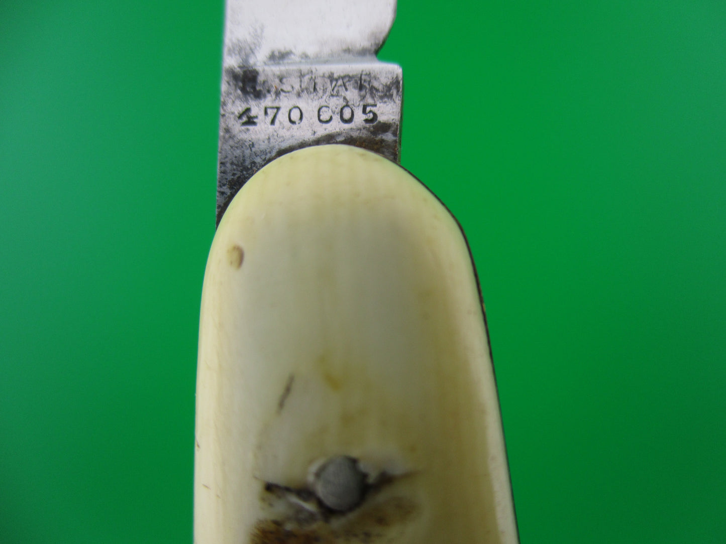 z Press Button Knife Co double Ivory Cell Johann Hoff antique switchblade knife