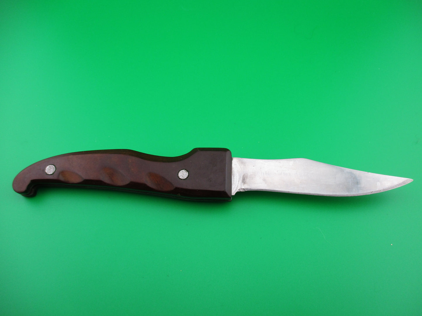 z RPK 21cm Russian Prison Knife Wood handled square button switchblade
