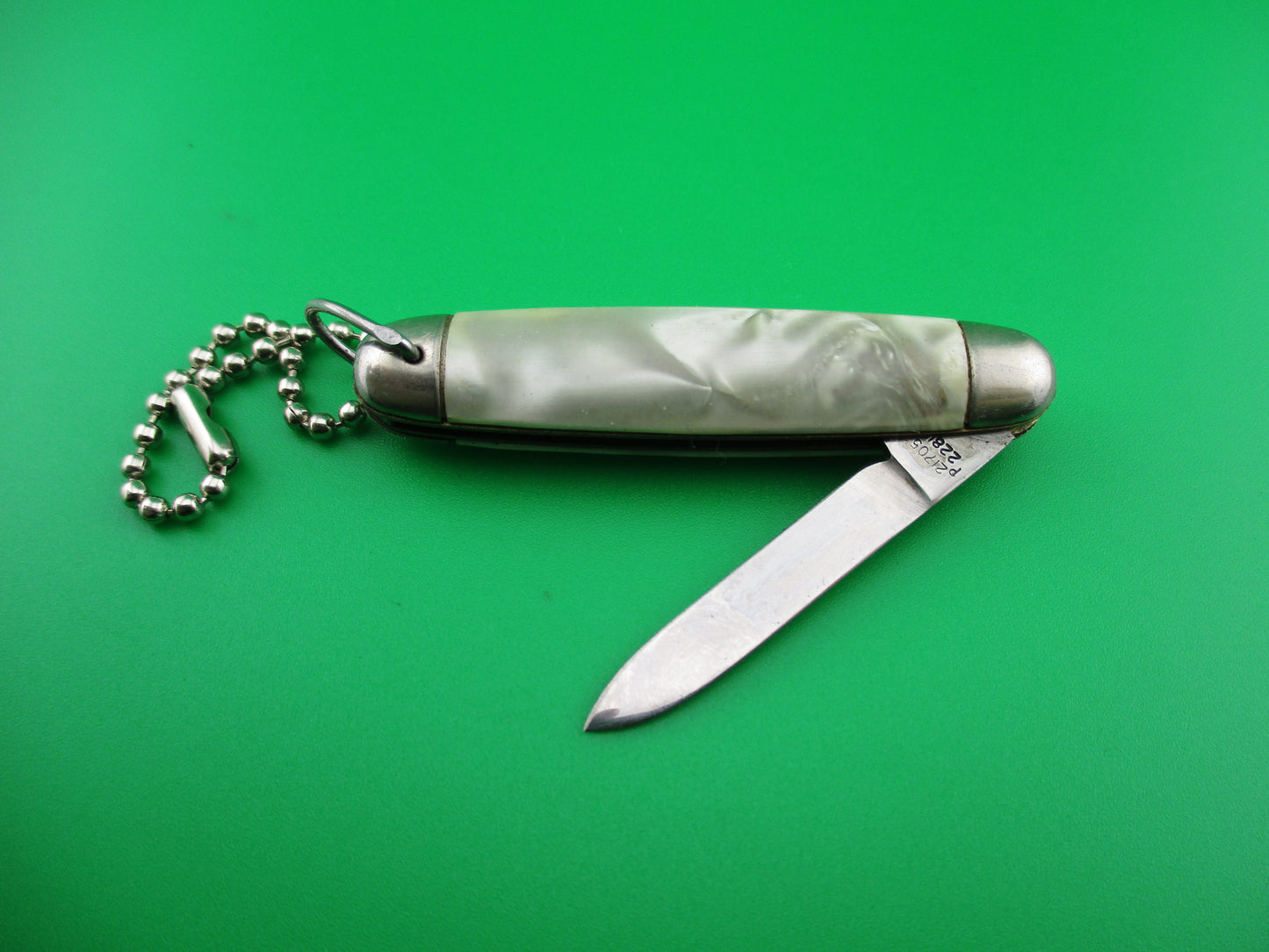 Imperial Jackomatic Jr Keychain Switchblade 1950s knife with chain