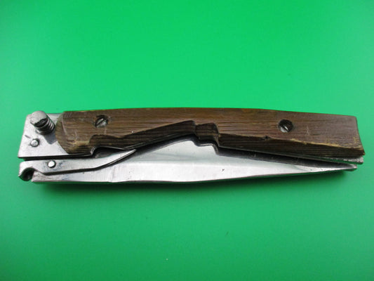 z RPK 24cm Russian Prison Knife folding guards wood switchblade