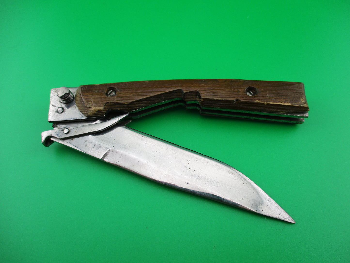 z RPK 24cm Russian Prison Knife folding guards wood switchblade