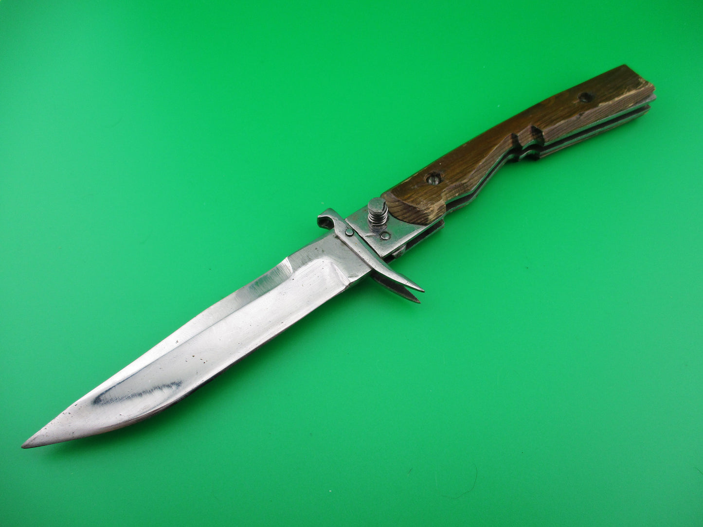 z RPK 24cm Russian Prison Knife folding guards wood switchblade