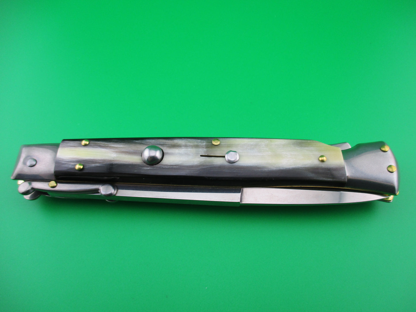 z FRANK B 28cm Swing Guard Brazilian horn automatic knife NEW
