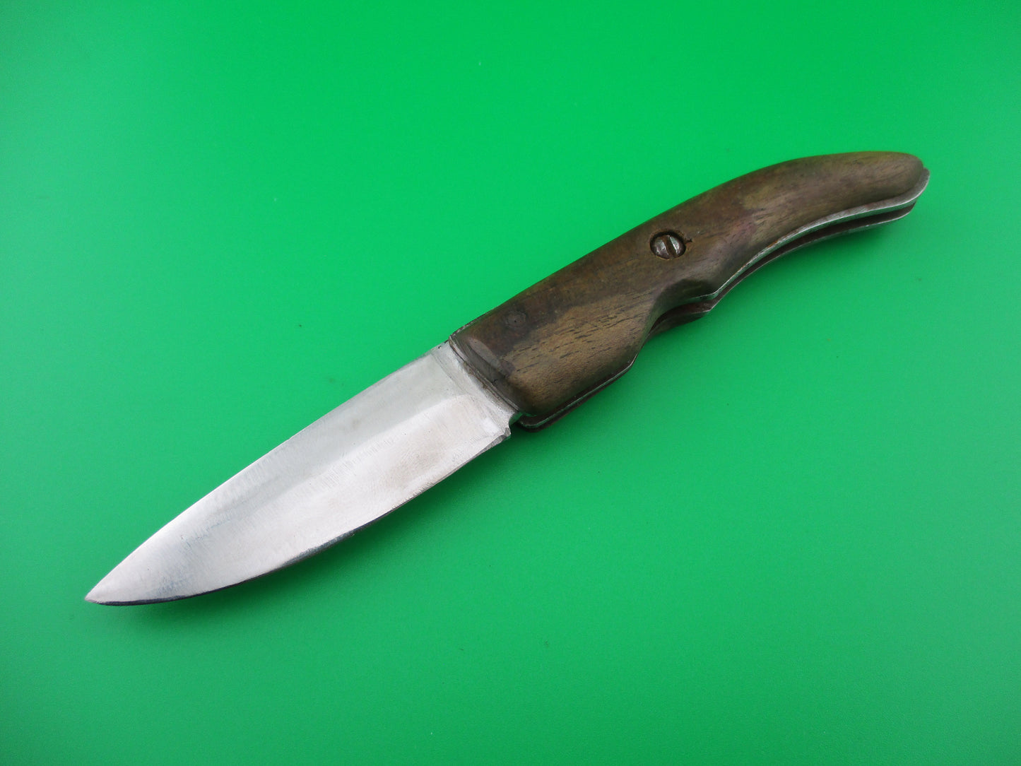 z RPK 14.5cm Russian Prison Knife Scale release wood automatic knife